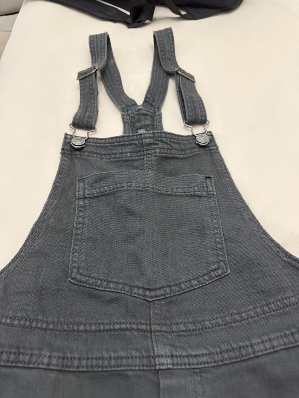 Aerie Women's Black Denim Short Overalls BRAND NEW size XS